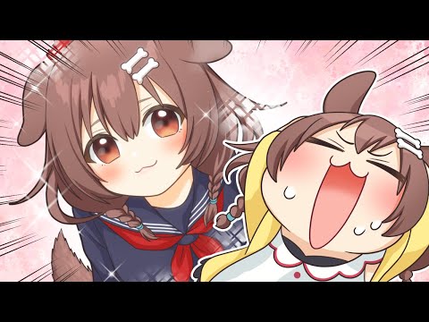 【手描き】自分の恋愛ゲームを妄想して暴走するころさん【戌神ころね/ホロライブ切り抜き】