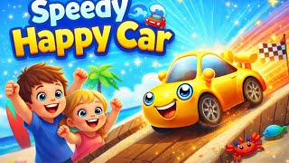 Speedy Happy Car Beach Race 🚗🌊 | Fun Racing Game for Kids | Cartoon Car Adventure screenshot 4