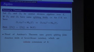 On the notion of genus for division algebras and algebraic groups - Andrei Rapinchu