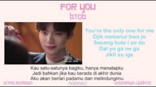 BTOB - FOR YOU (Ost. Cinderella and Four Knights) [MV, EASY LYRIC, LIRIK INDONESIA]