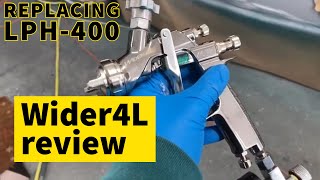 ANEST IWATA Wider4l Unboxing and Spray Review / NEW LPH400