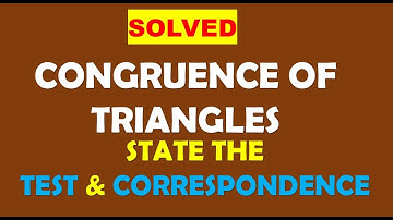 CONGRUENCE OF TRIANGLES - INTRODUCTION [ PRACTICE SET 13.1 ]