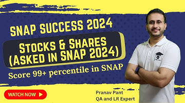 Stocks and Shares for SNAP | Question asked in SNAP 2024 | Complete Concept and examples