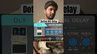 Dotted 8th delay settings and tutorial. #guitartutorial #guitarlessons #guitarprocessor #guitarpedal