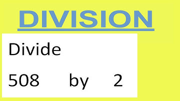 Divide     508      by     2