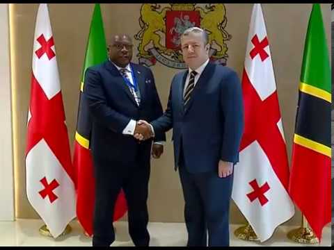 შეხვედრა სენტ კიტსის და ნევისის ფედერაციის პრემიერ-მინისტრთან