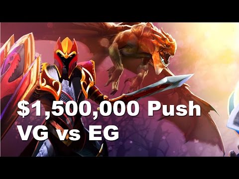 $1,500,000 Push VG vs EG ti4 Dota 2
