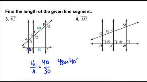 8 4 Triangle Proportionality Theorem