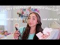 GLOWY EVERYDAY SUMMER MAKEUP+set up my photo wall with me!!