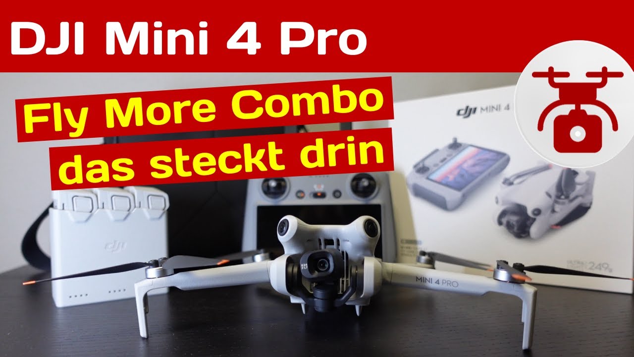 DJI Mini 4 Pro DEUTSCH der YouTube Fly Unboxing RC2 Drohne | Combo - Controller More 