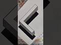 how to draw 3D drawing from using L letter/l letter 3D drawing/3D drawing #AmrendraClasses #3dart
