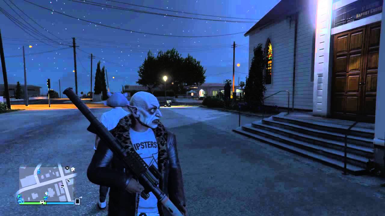 Grand Theft Auto V Racoon gets blown up by rocket