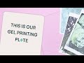 How to use the gel printing plate  craftelier