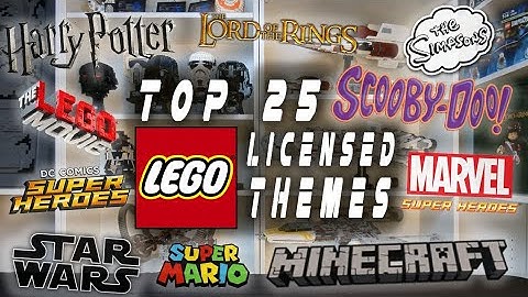 TOP 25 LEGO LICENSED THEMES | SUMMER 2022