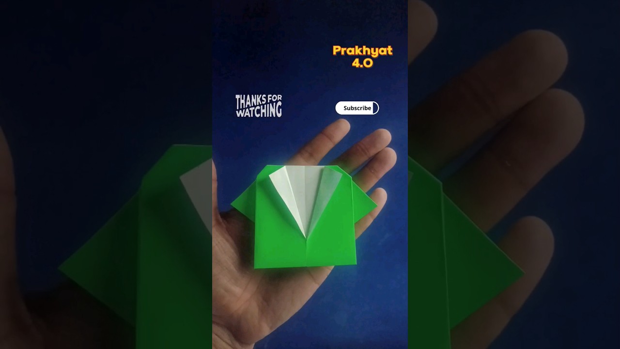 Easy origami diy project : Making of shirt by paper folding craft || 