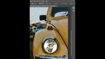 Photoshop Tutorial - Turn On Car Headlights | Realistic Blend Effect #BestPhotoshoptrick #Shorts