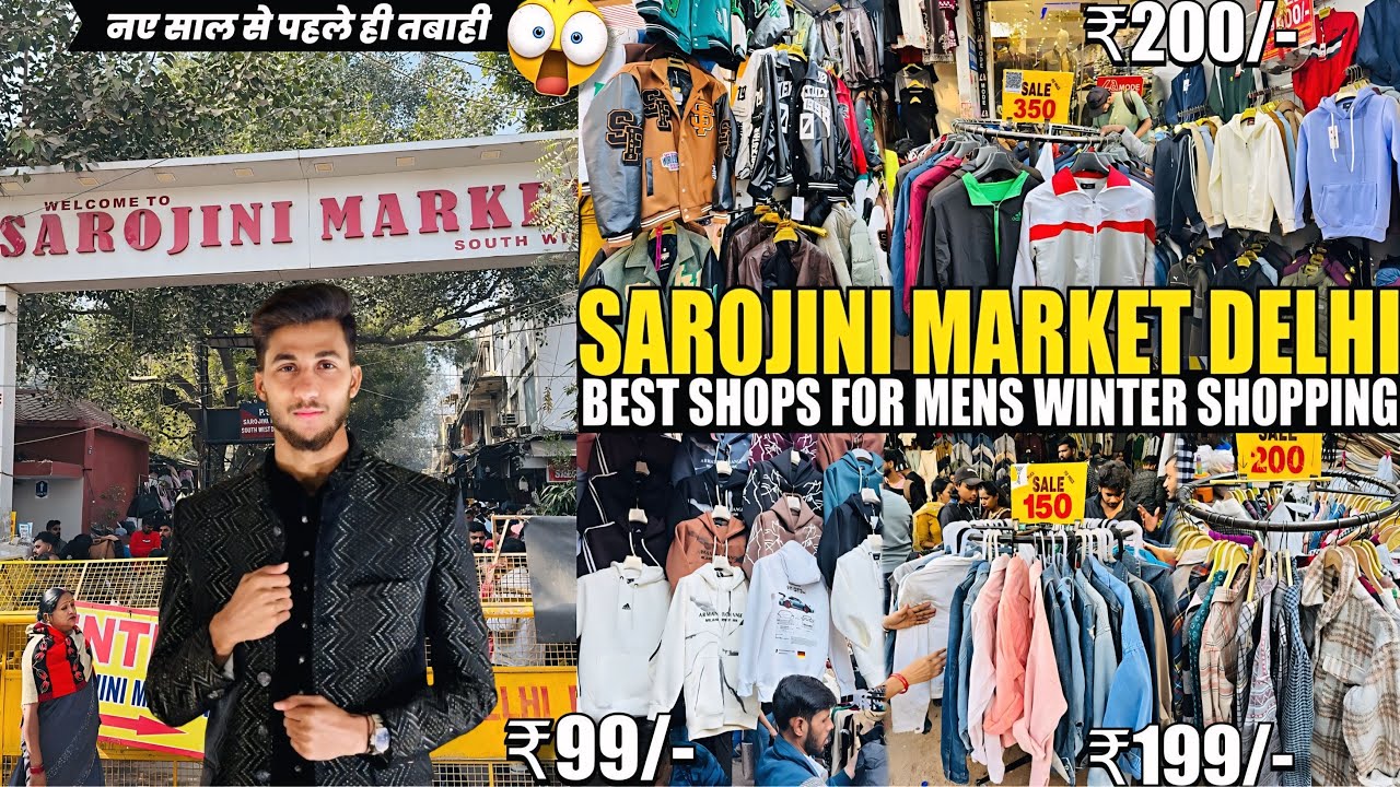WINTER SPECIAL HAUL🤯- Sarojini Nagar Market Delhi | Mens Winter Collection | Shopping Market Delhi