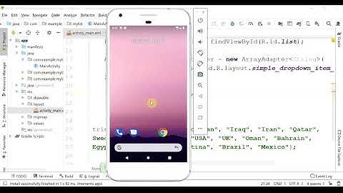 ListView, Intent, Activity
