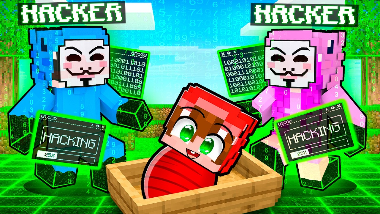 Adoptado por FAMILIA DE HACKERS en Minecraft!