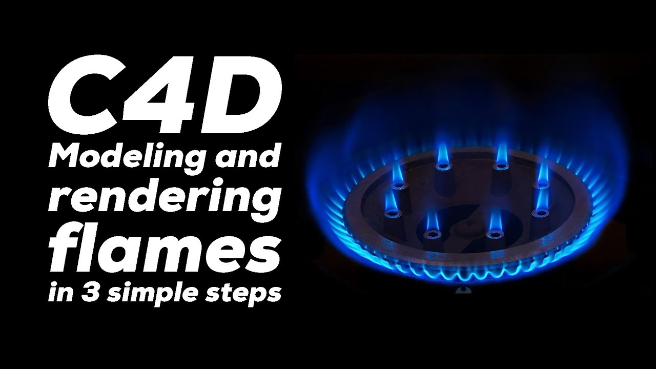 C4D Modeling and rendering flames in 3 simple steps - YouTube