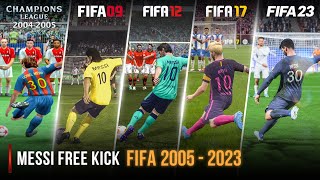 Messi Free Kick In Every FIFA | 2005 - 2023 |