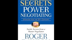 Secrets of Power Negotiating by Roger Dawson Book Summary - Review (AudioBook)