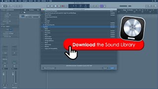 Logic Pro X for Beginners - How to Download the Sound Library