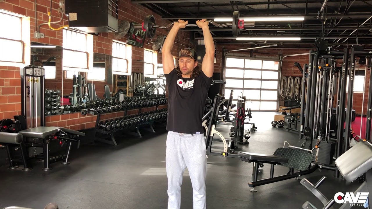 How To Standing EZ Bar French Press YouTube