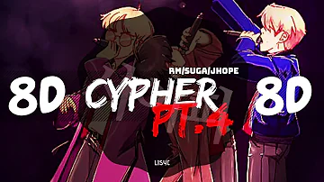 ⚠️ [8D AUDIO] BTS RM, SUGA, JHOPE - CYPHER PT. 4 [USE HEADPHONES 🎧] | BTS | BASS BOOSTED | 8D