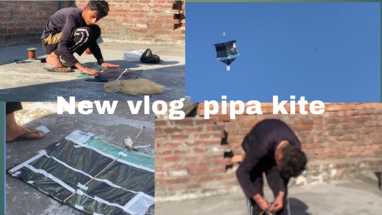 Aaj bnaya pipa kite 🪁🪁