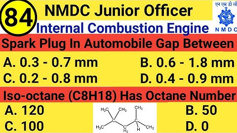 NMDC Model Paper 2021 Top 20 IC Engine Objective Questions And Answer For All Competitive Exams - 84