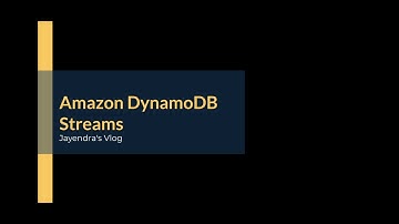 Amazon Dynamodb Streams