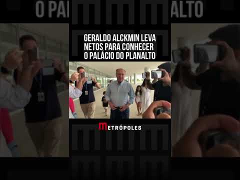 Alckmin leva netos para conhecer o Palácio do Planalto