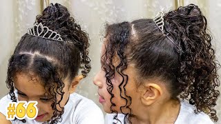 Penteado Fácil Para Daminha De Honra Cacheadas, Penteado Floristas I Sr E Sra Martinez - Youtube