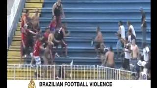 Brazil riot: Violence at football stadium
