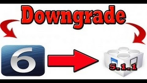 How To Downgrade iOS 6 to 5.1.1 5.1 or 5.0.1, 4.3.5, 4.3.4, 4.3.3, 4.3.2, 4.3.1 To iOS 4.x.x