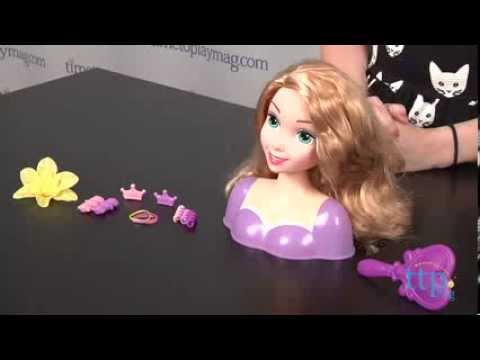 disney princess deluxe rapunzel styling head doll