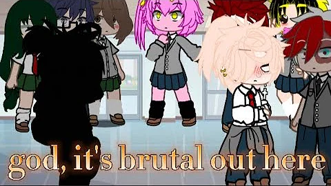 God, it's brutal out here||dkbk||new student