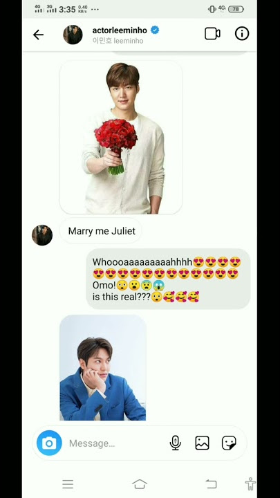 LeeMinHo replied on Instagram 😱😍😍😍🥰🥰🥰