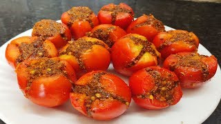 рднрд░рд╡рд╛ рдЯреЛрдореЗрдЯреЛ рд░реЗрд╕рд┐рдкреА|Stuffed Tomato curry|Bharwaan Tamatar Recipe|Nirmla's Kitchen|