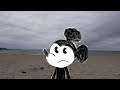 Mickey tries out Starbucks cappucino