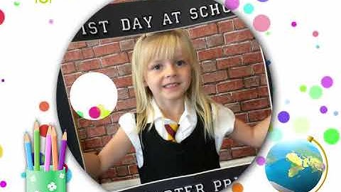 Kizoa Movie - Video - Slideshow Maker: First day of School