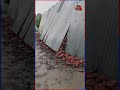 Heavy Rain and Hailstorm Trigger Shed Collapse on Road in Dangerpora, Zaingeer