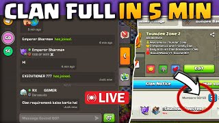 HOW TO FILL CLAN FAST USING GLOBAL CHAT | HOW TO BUILD SUCCESSFUL CLAN NEW GLOBAL CHAT 2026
