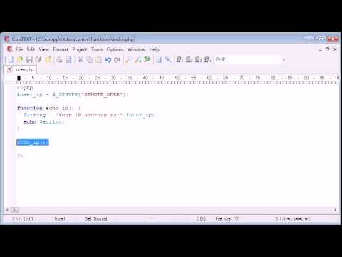 Beginner PHP Tutorial   33   Global Variables and Functions