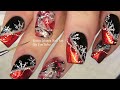 Elegant Red Foil + Snowflake Nails! | Winter Nail Art Design How To