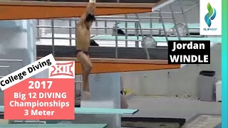 2017 Jordan Windle - 3 Meter Diving - Big 12 Diving Championships