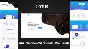 Lotus - Agency, Saas, Web Application HTML5 Template | Themeforest Website Templates and Themes
