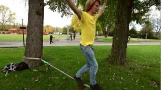 Slackline-Tutorial Half A Turn