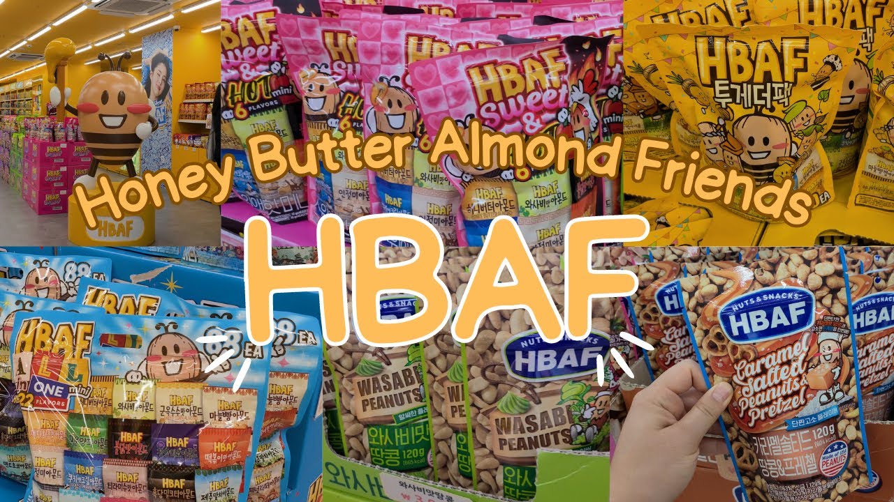 Korean Honey Butter Almond Friends store in Myeongdong shopping 